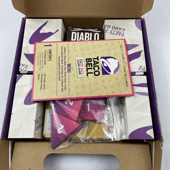 Taco Bell Party Pack Card Game Night Friends & Family Food Themed Board Game - Picture 6 of 6